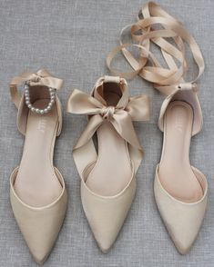 Champagne-Colored Wedding Shoes