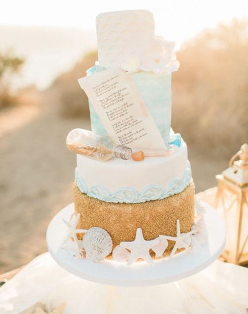 beach wedding cake 18