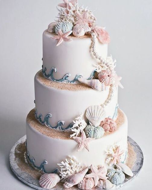 beach wedding cake 2