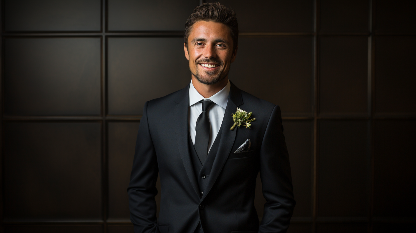 The Perfect Black Wedding Suit for Men