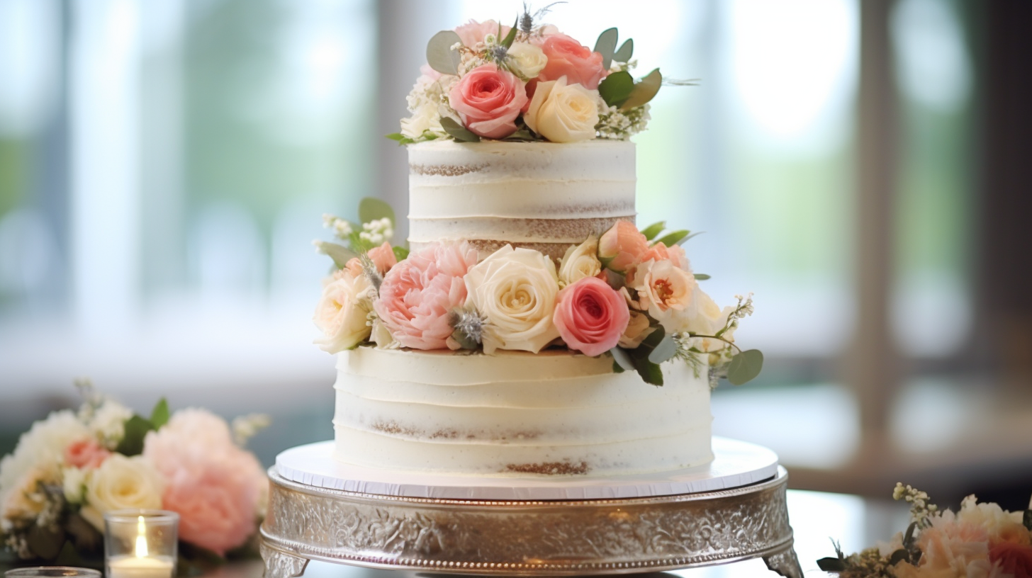 vanilla wedding cake